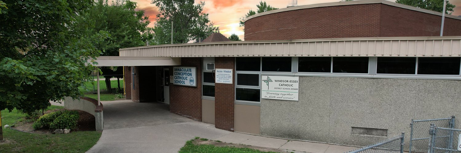 Immaculate C. School banner