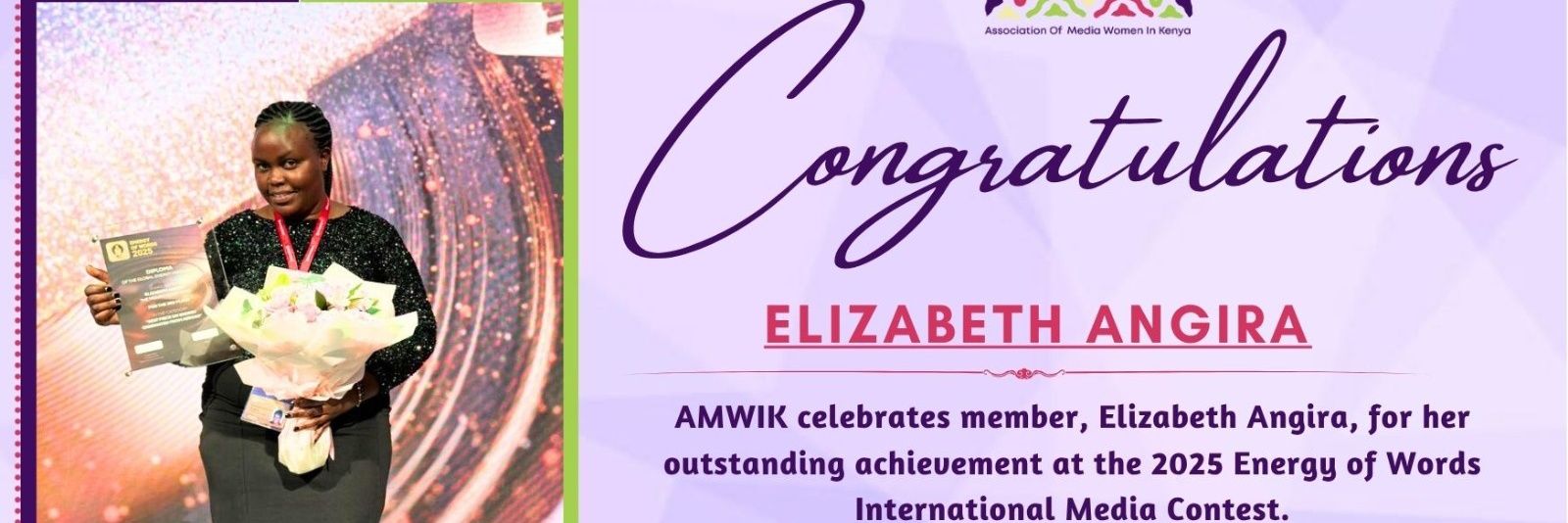 Elizabeth Angira banner