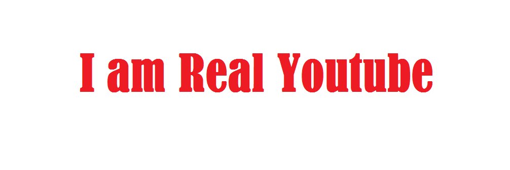 I am real youtube banner