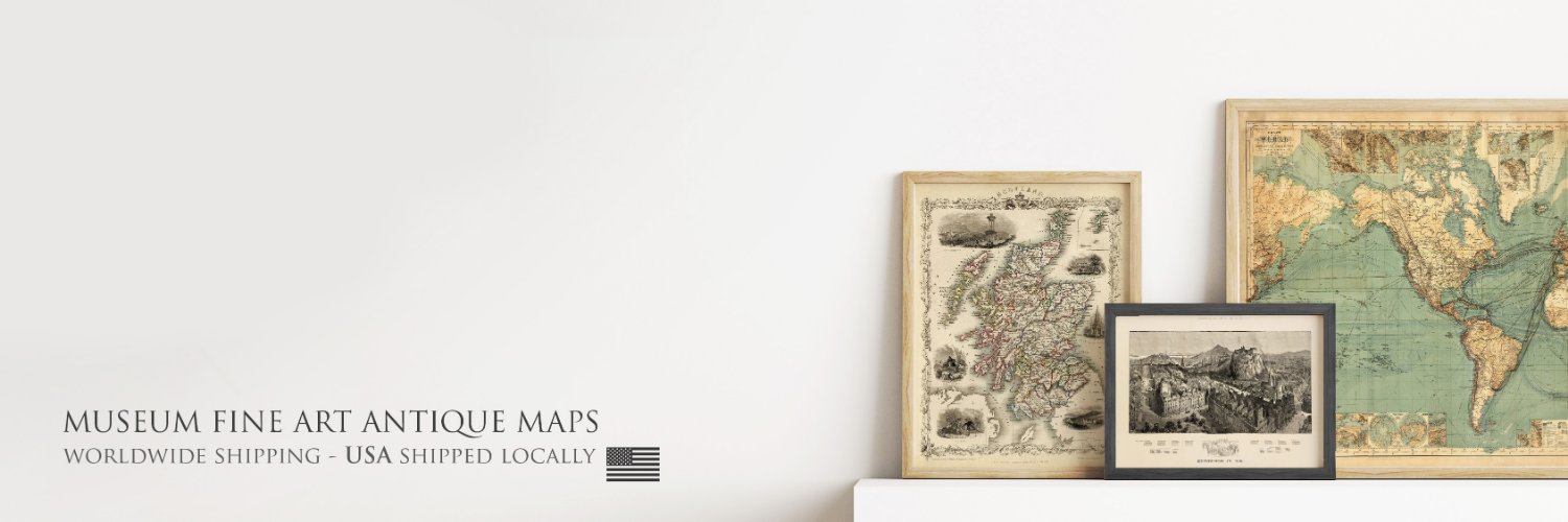 Vintage Maps & Prints - Old Map Shop (@oldcityprints) / Posts / X