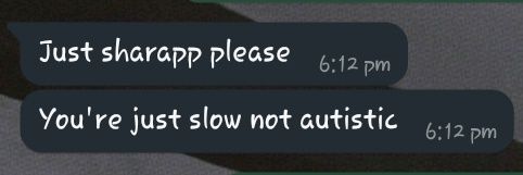 just slow, not autistic banner