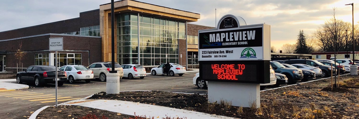 Mapleview Elementary School banner
