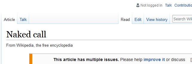 The Naked Caller banner