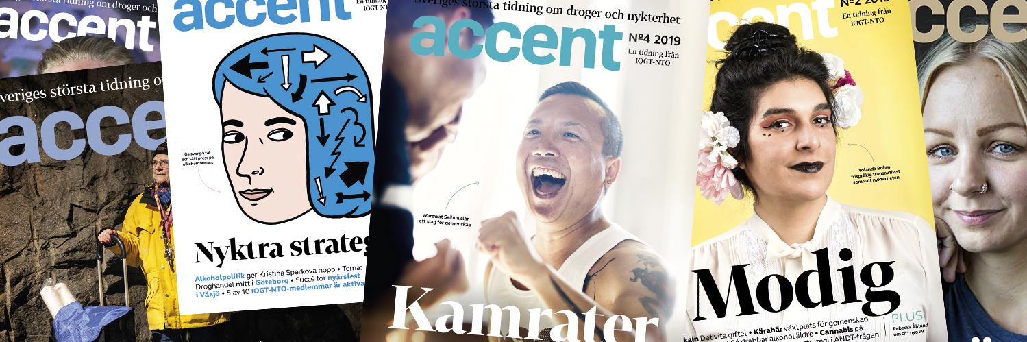 Tidningen Accent banner