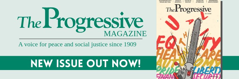 The Progressive's banner