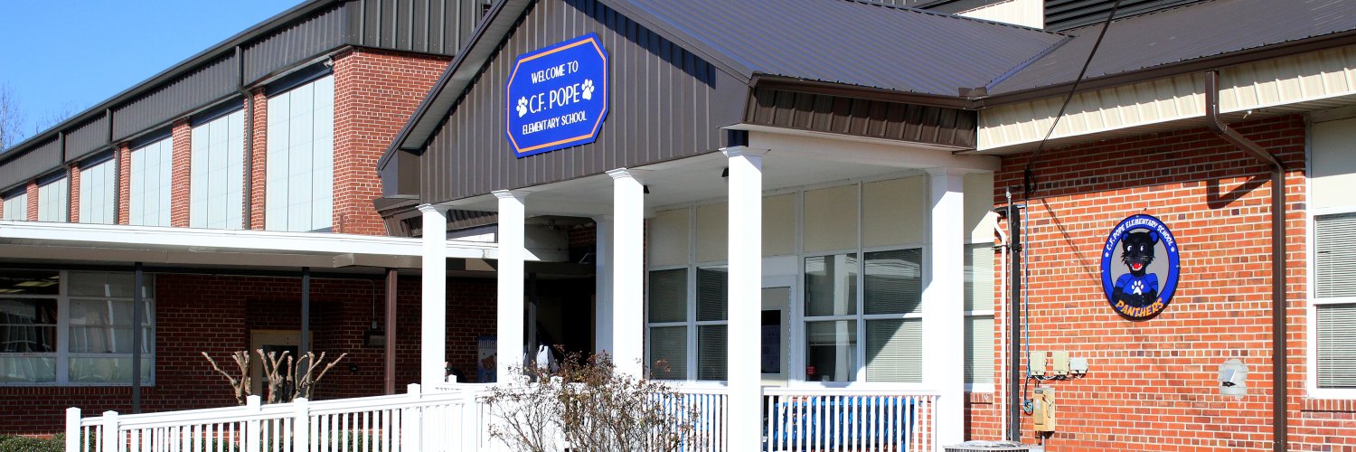 C.F. Pope Elementary School banner