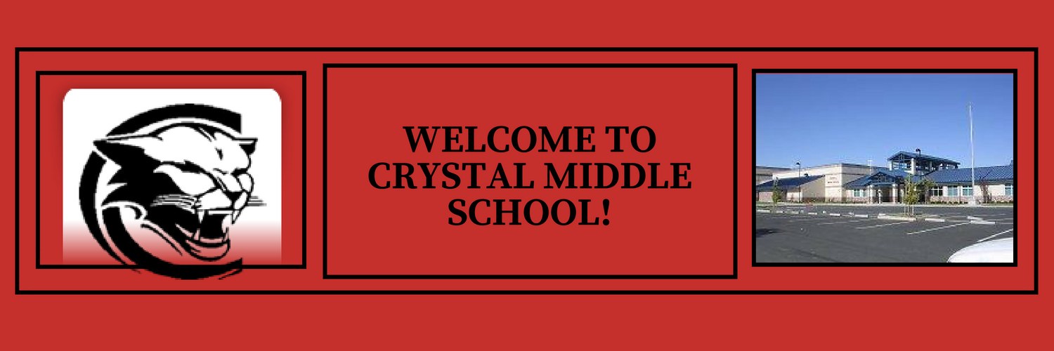 Crystal Middle School banner