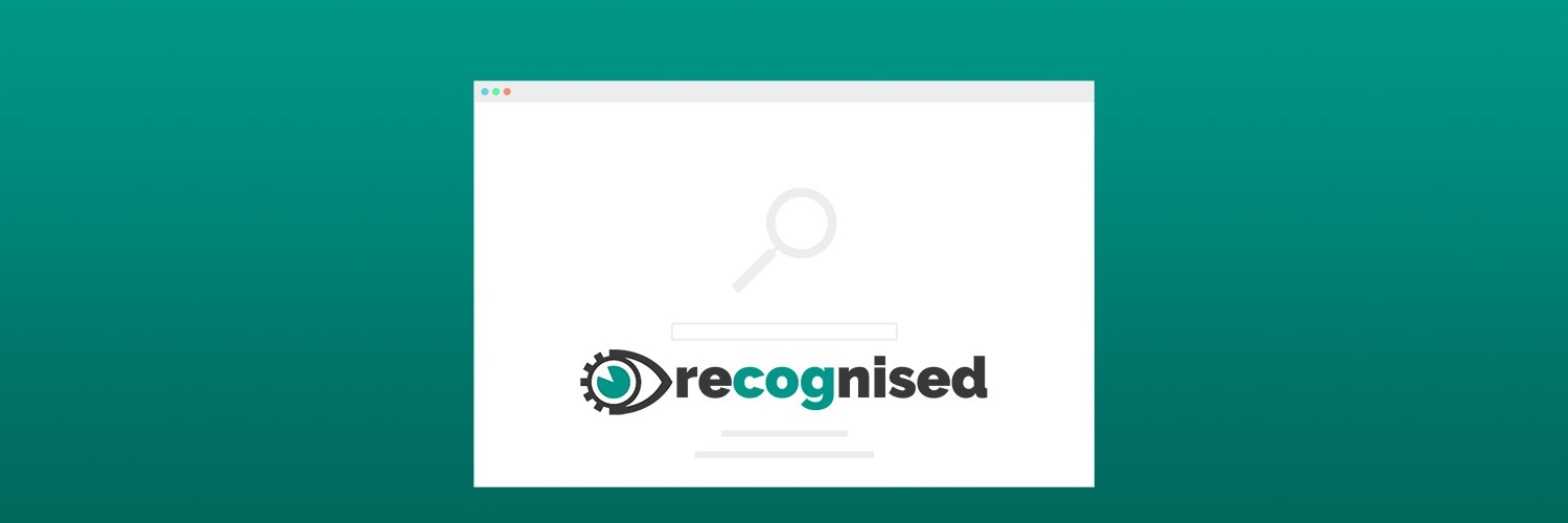 Twitter banner for @recognised
