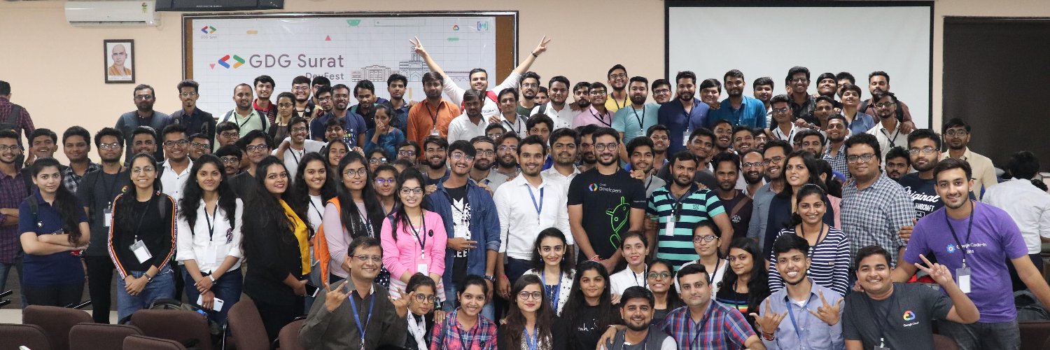 Google Developers Group Surat #GDGSurat banner