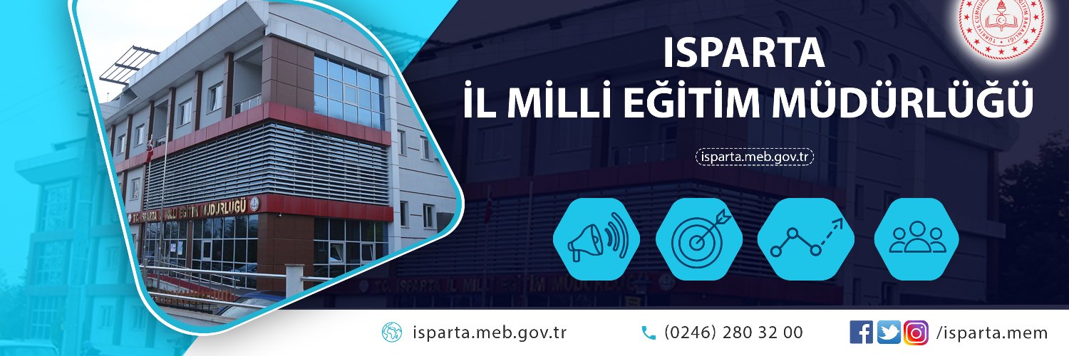 Isparta İl Millî Eğitim Müdürlüğü banner