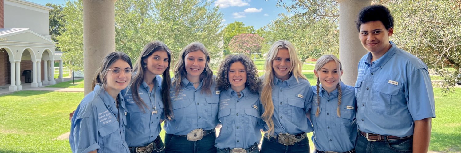 District 1 FFA Association banner