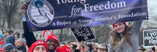 Young Americans for Freedom banner