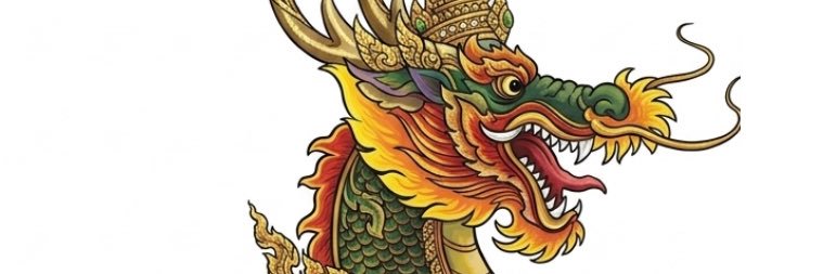 ม้านิลมังกร Sapphire Dragon-Horse banner