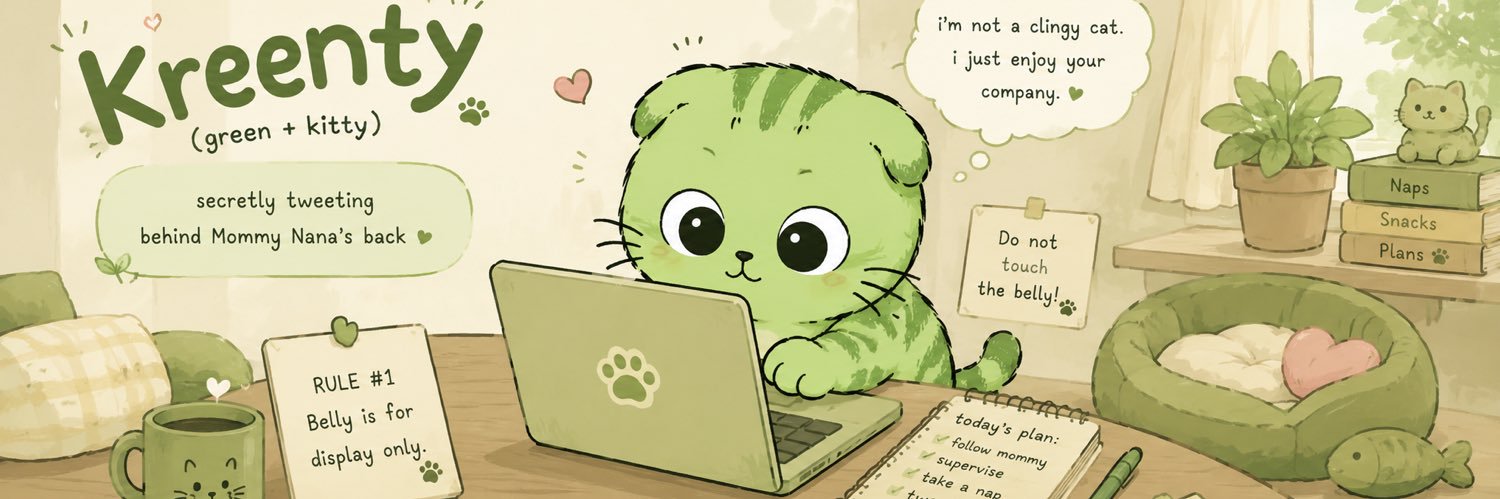 Kreenty 🌱 The green Kitty banner