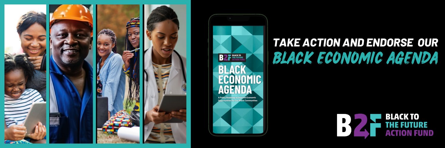 Black to the Future Action Fund banner