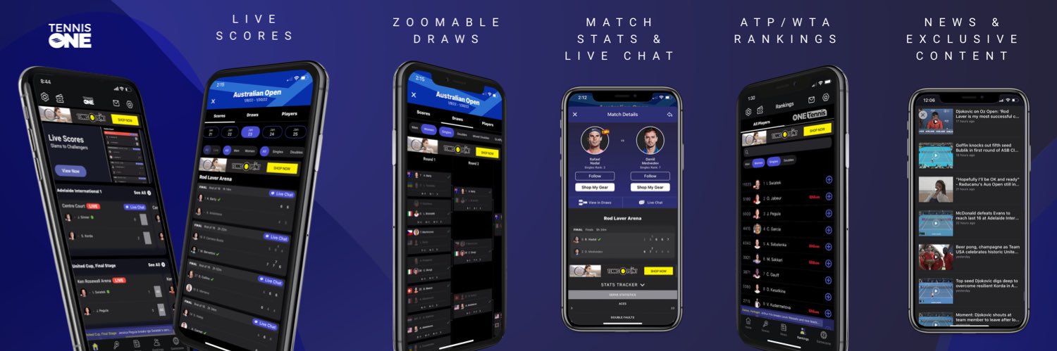TennisONE App's banner