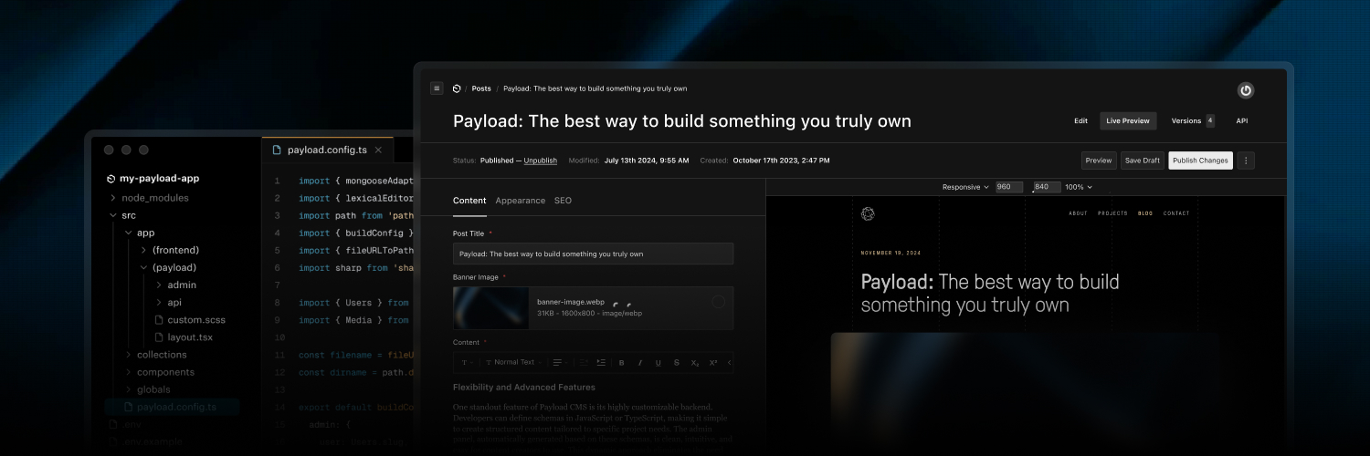 Payload's banner