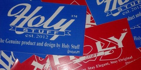 HOLY STUFF banner