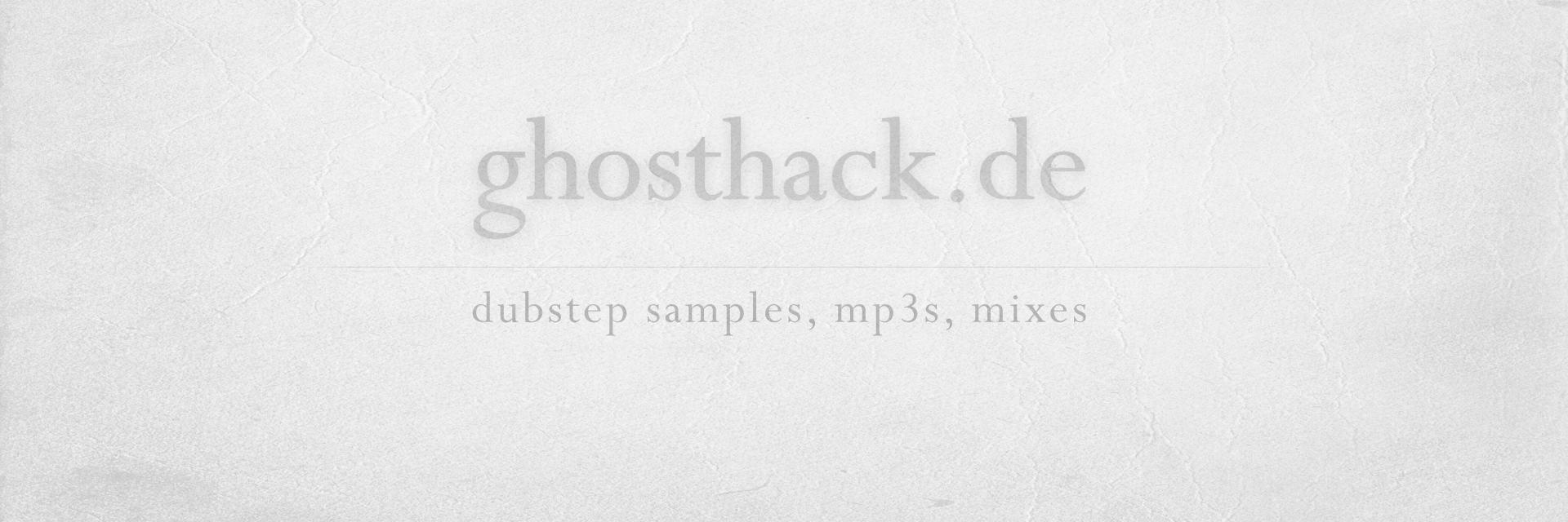 Ghosthack Audio banner