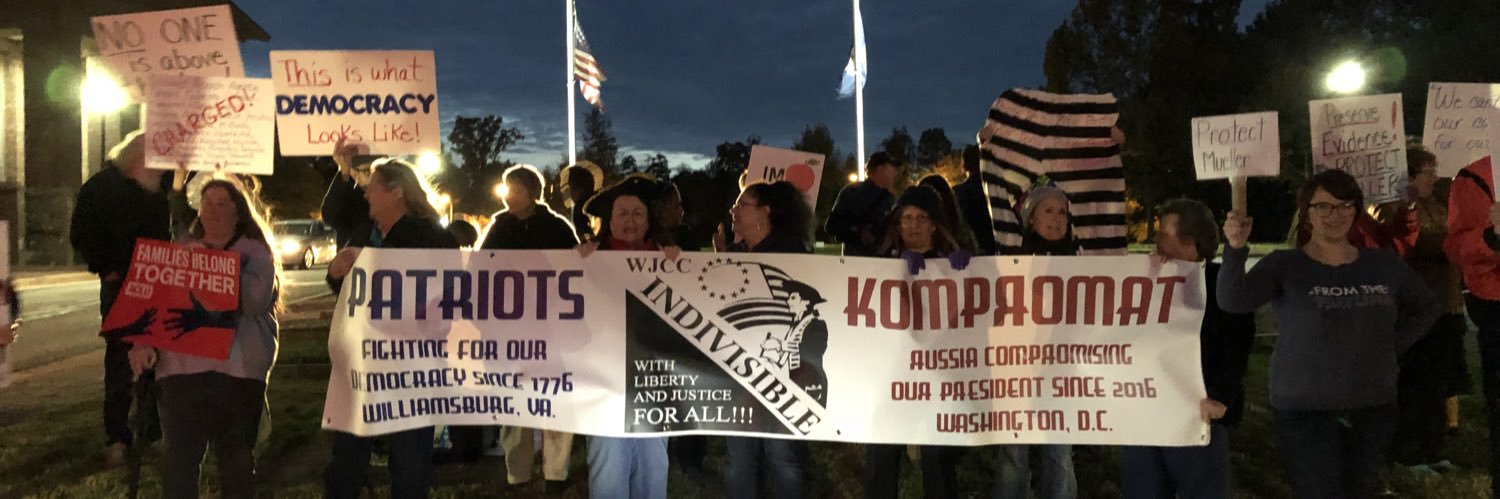 Williamsburg JCC Indivisible banner