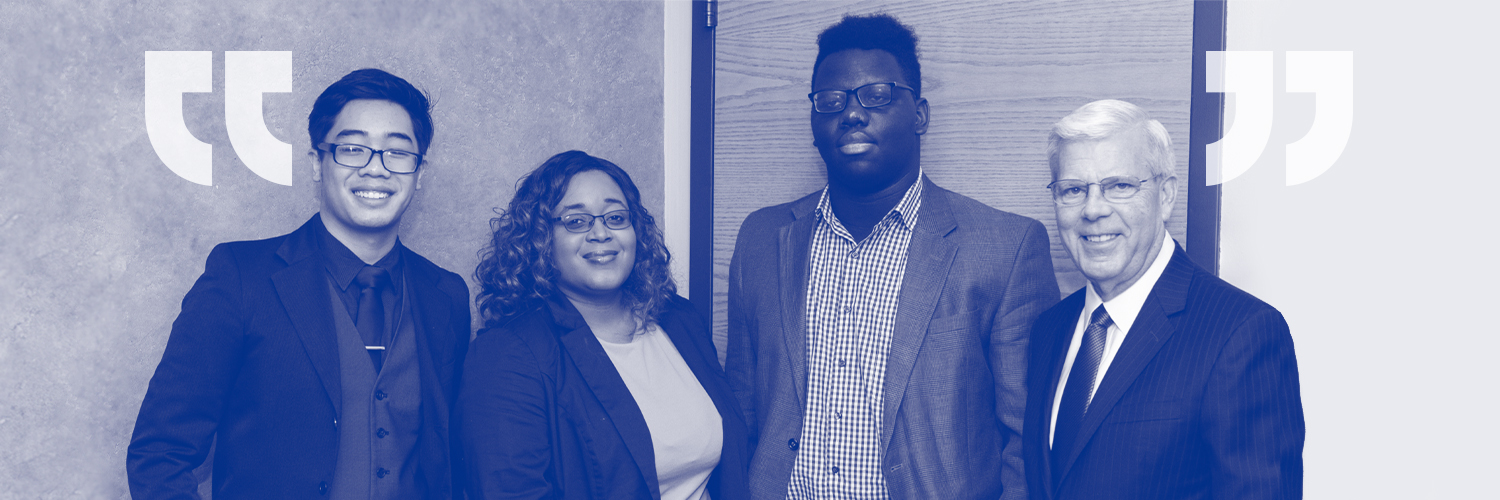 Chancellor Emeritus Joe May banner