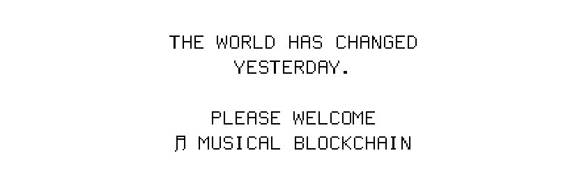 Musical Blockchain banner