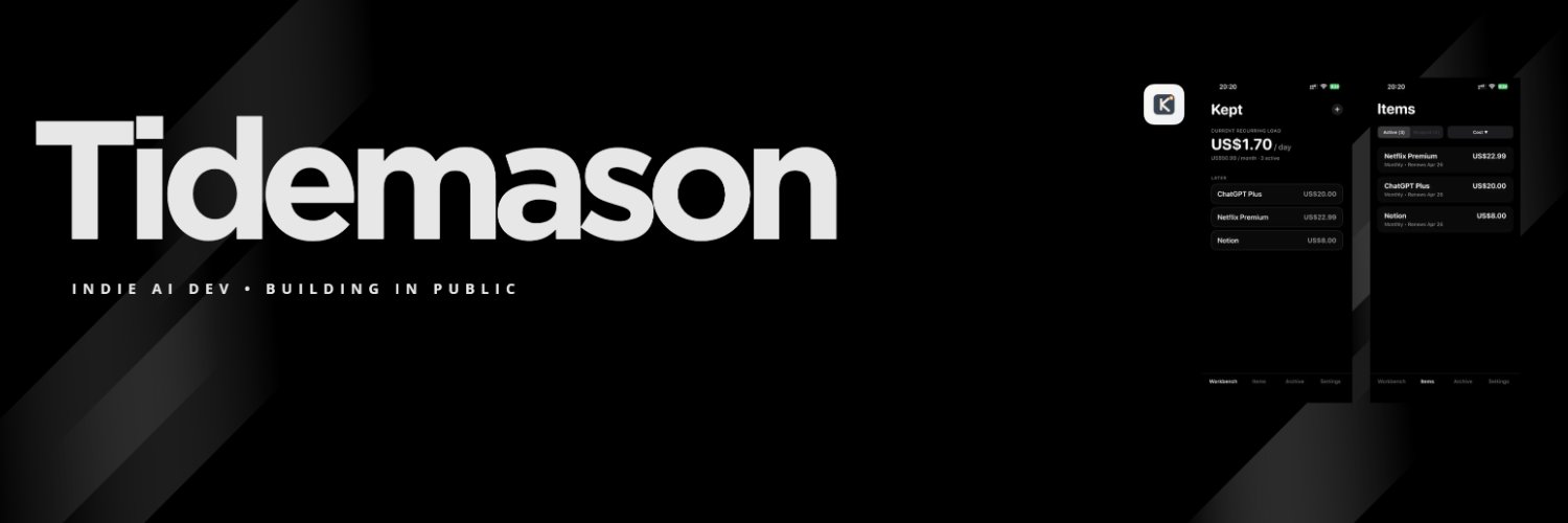 Silas Lee | Tidemason banner