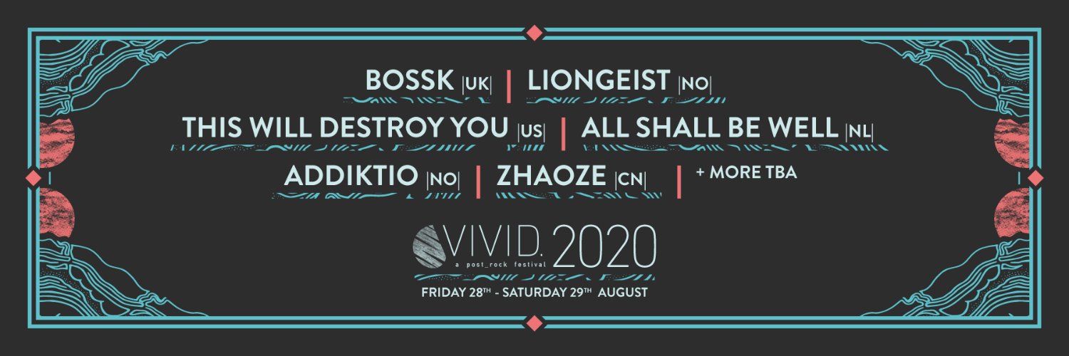 VIVID. a post_rock festival banner
