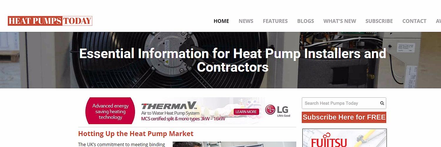 Heat Pumps Today banner