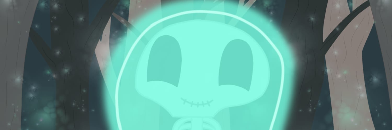 Bachkap, liquid skeleghost Vtuber banner