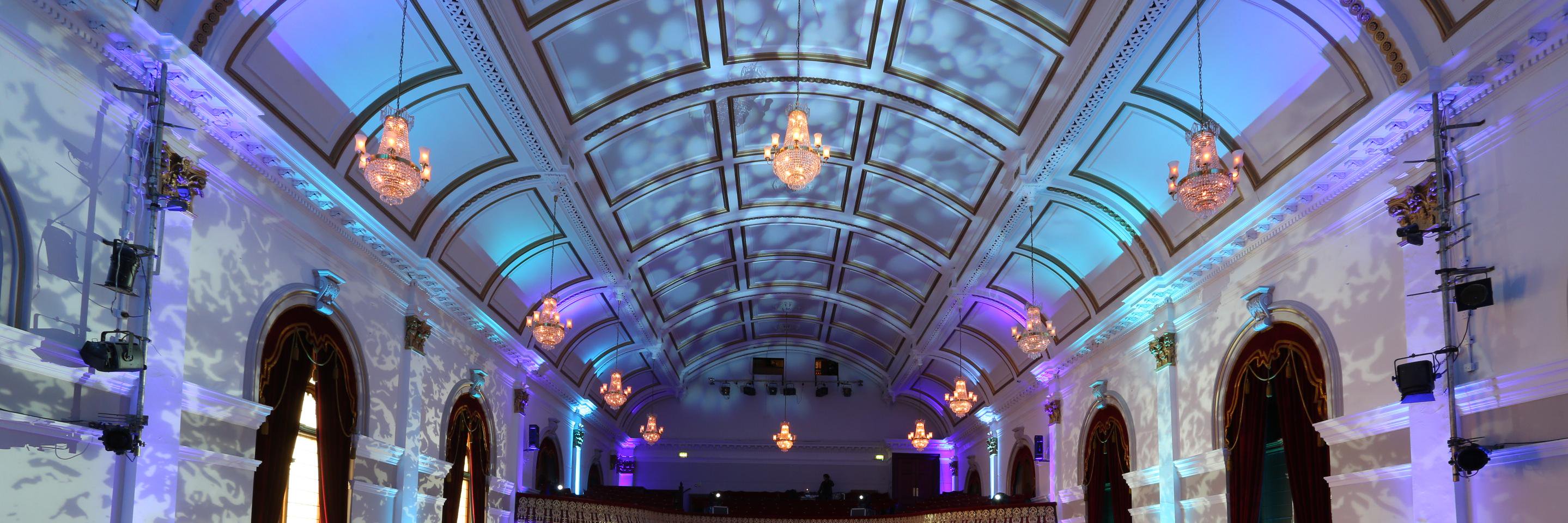 St Columb's Hall banner