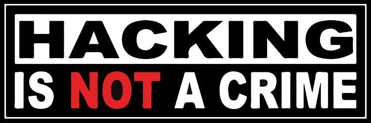 Hacking is NOT a Crime's banner