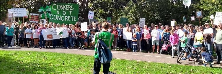 Judd Ward Green Party banner