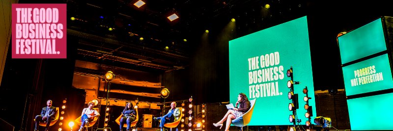 The Good Business Festival banner