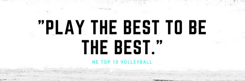 NE Top 10 Volleyball banner