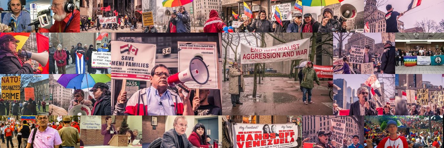 Canadian Peace Congress banner