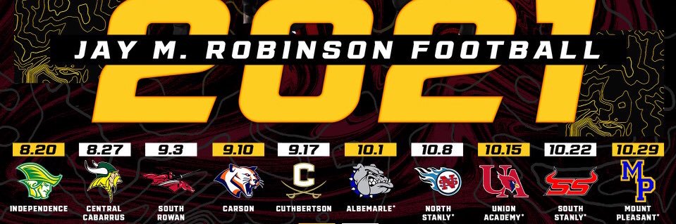Jay M. Robinson Football banner