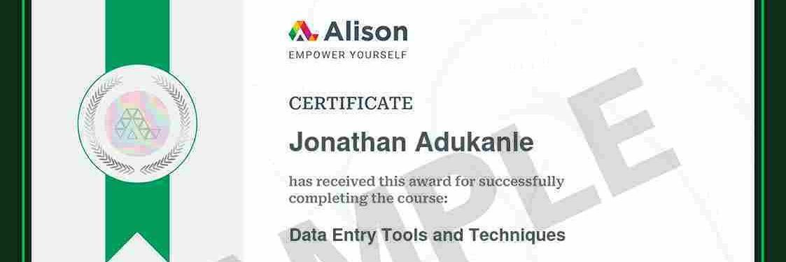 Adukanle Jonathan E. banner