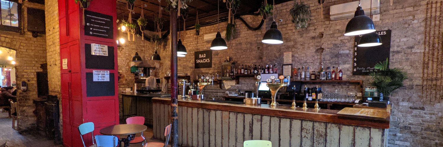 The Crown and Shuttle banner