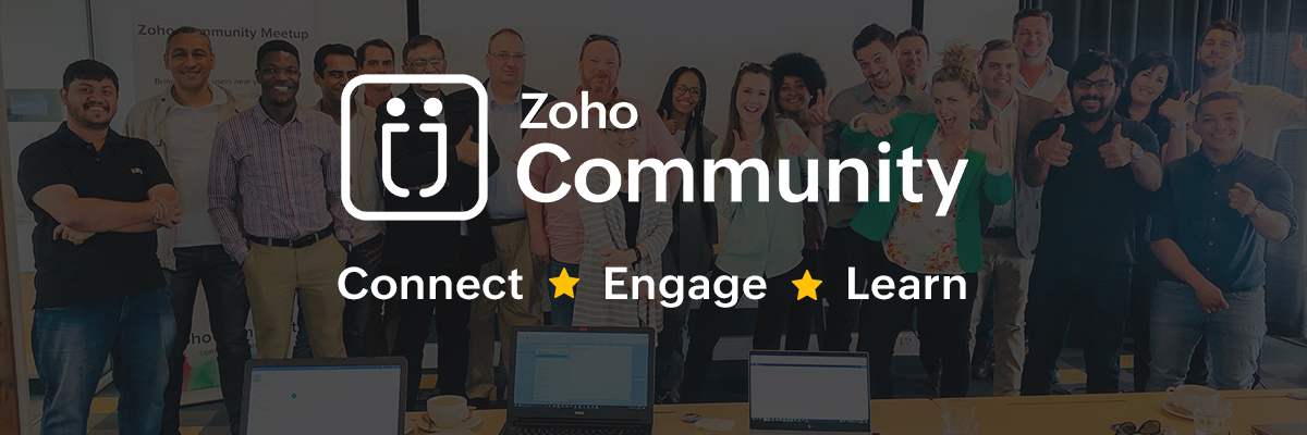 Zoho Community's banner