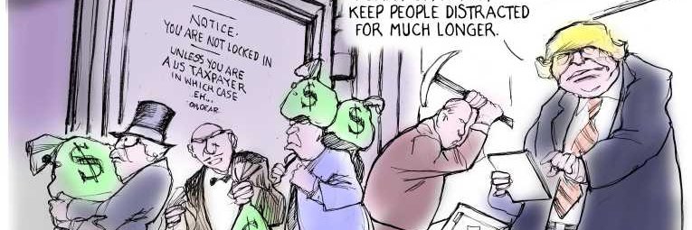 Auntie Mame knows trump is a grifter banner