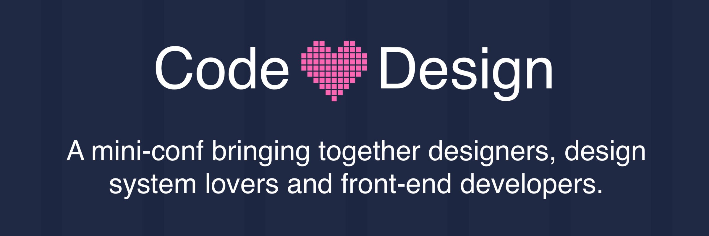 Code❤️Design Conf banner