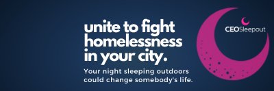 CEO Sleepout UK banner