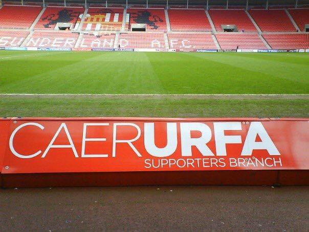 Caer Urfa Sunderland Supporters Branch banner