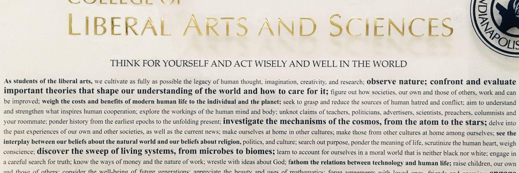 Butler U – College of Liberal Arts & Sciences banner