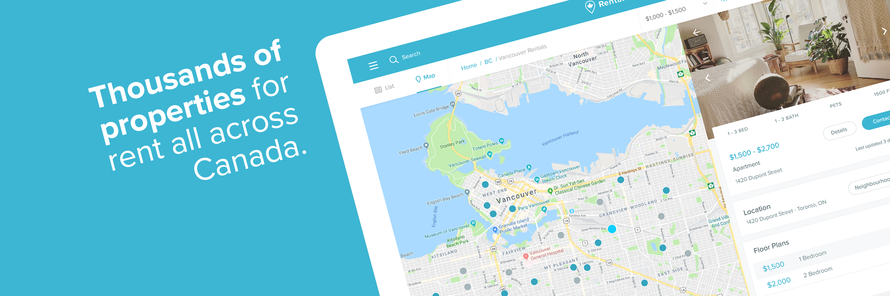 Rentals.ca Network banner