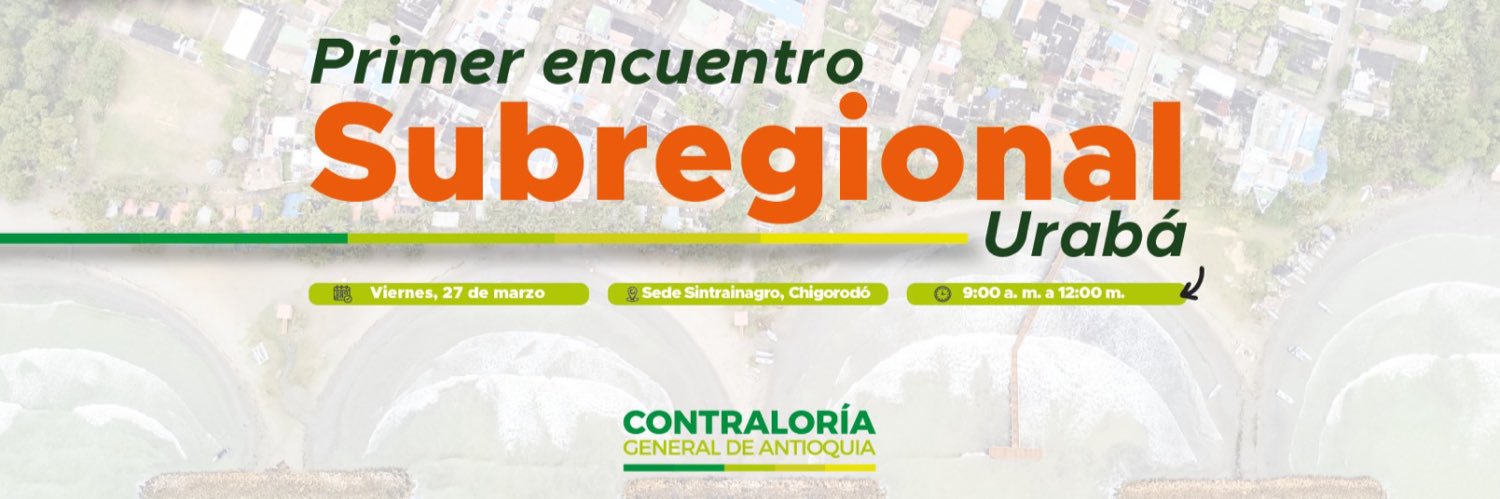 Contraloría General de Antioquia banner