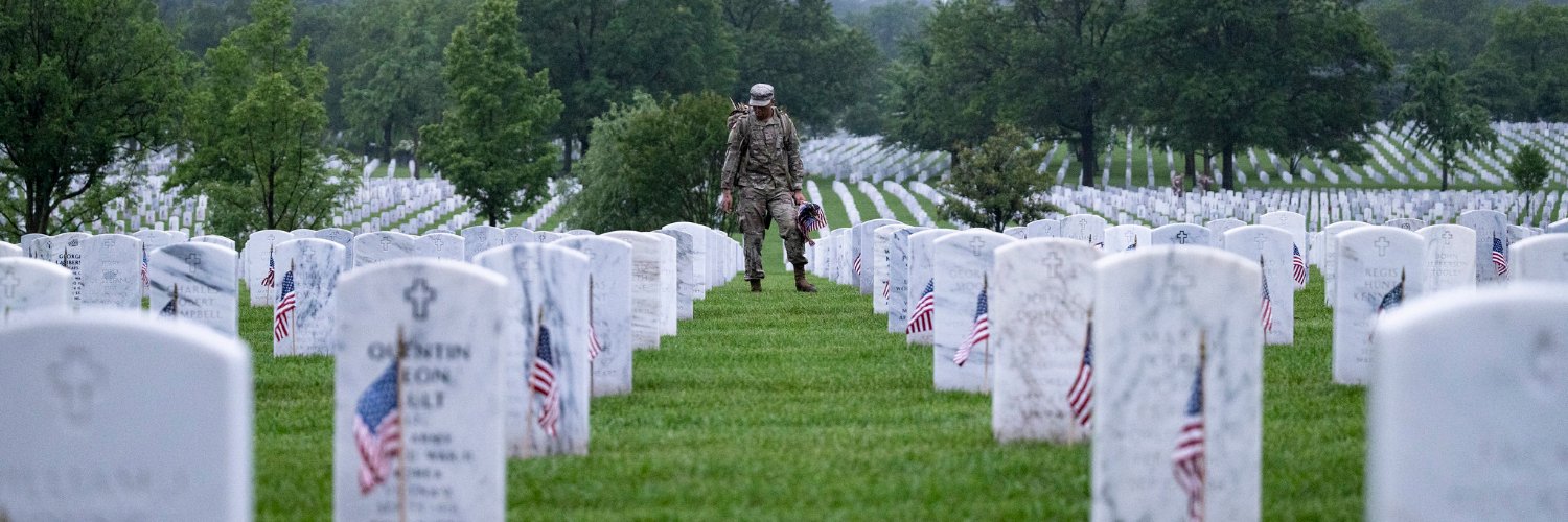 Arlington National Cemetery's banner