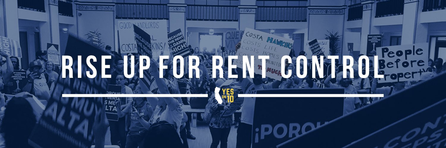 Yes on Prop 10 banner