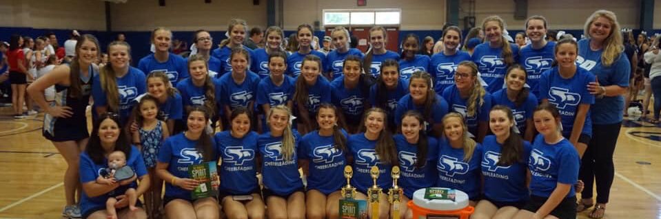 SP Cheerleading banner